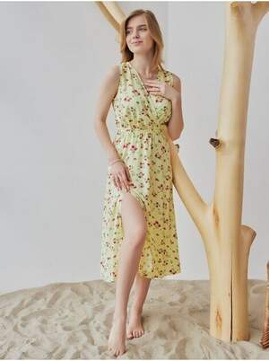 СУКНЯ НА ЗАПАХ З РОЗПІРКОЮ 3697