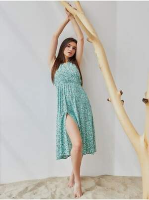 СУКНЯ НА ЗАПАХ З РОЗПІРКОЮ 3698